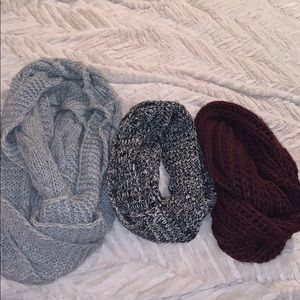 3 Infinity Scarves